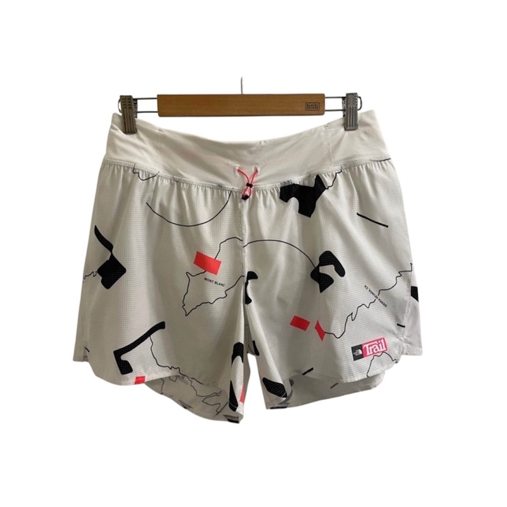 The North Face Women's White, Black & Red Patterned Shorts, NWOT, Medium